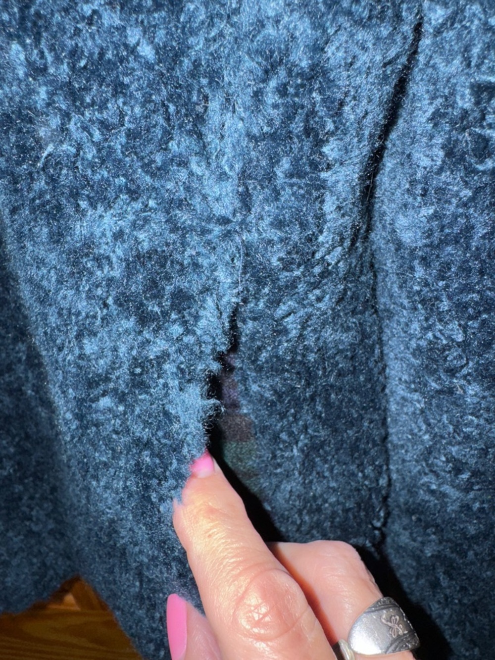 Pendleton Sherpa Fleece Zip Jacket M Blue Black Plaid Trim Full Zip Cozy - Picture 6 of 8